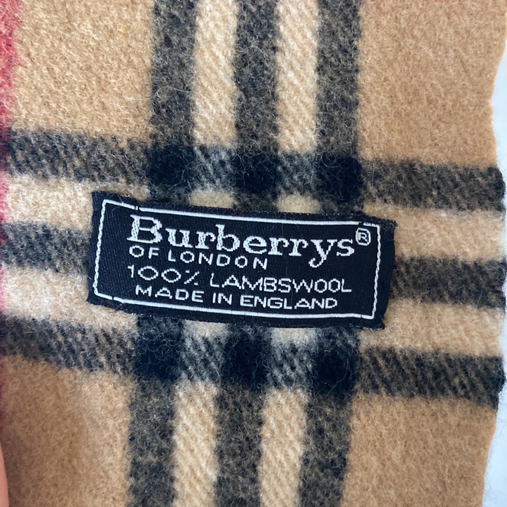 Burberry authentic large wool classic plaid check scarf